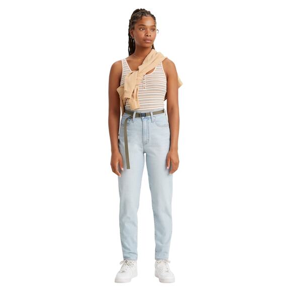 Levi's 724 High Waisted Taper Super Light Wash Jeans 27 X 28- Excellent - Picture 1 of 15